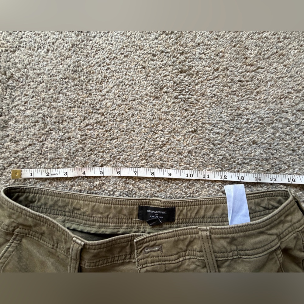 NWOT Banana Republic Slim Mid Rise Pull-On Chino - Picture 7 of 11